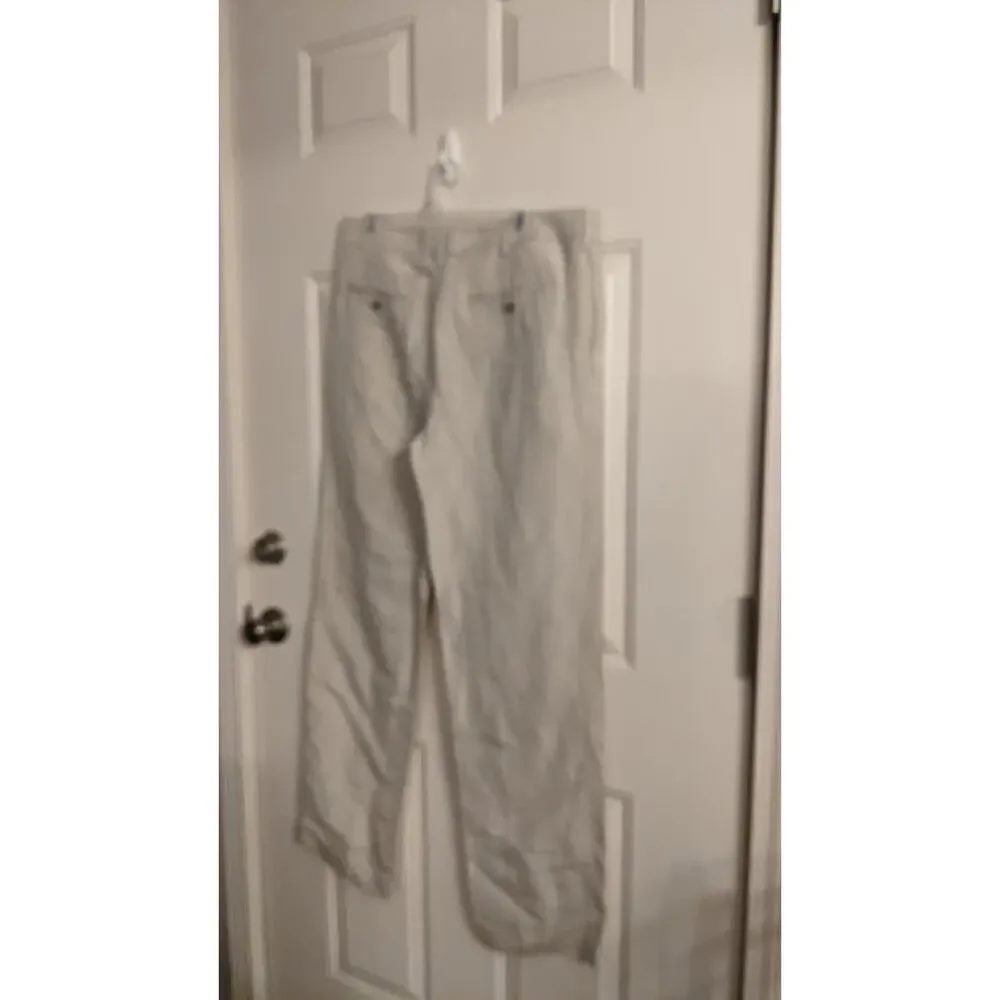 Savane Limen/Viscose Light Tan/cream Khaki Slacks, 34/32